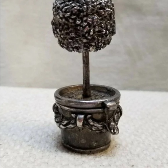 Vintage Gianna Rose Topiary Tree Hinged Trinket Box - Picture 3 of 5